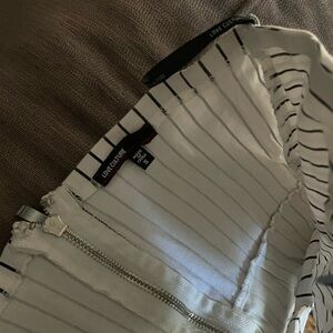 Love Culture Black and White Striped Jumpsuit